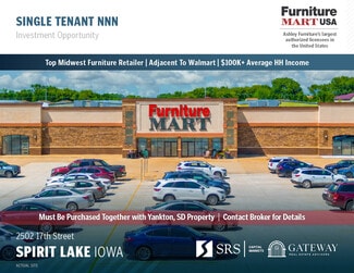 Plus de détails pour 2502 17th St, Spirit Lake, IA - Commerce de détail à vendre