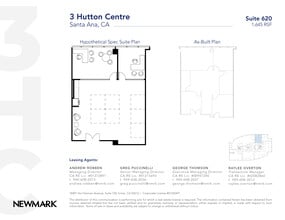 3 Hutton Centre Dr, Santa Ana, CA à louer Plan d’étage- Image 1 de 2
