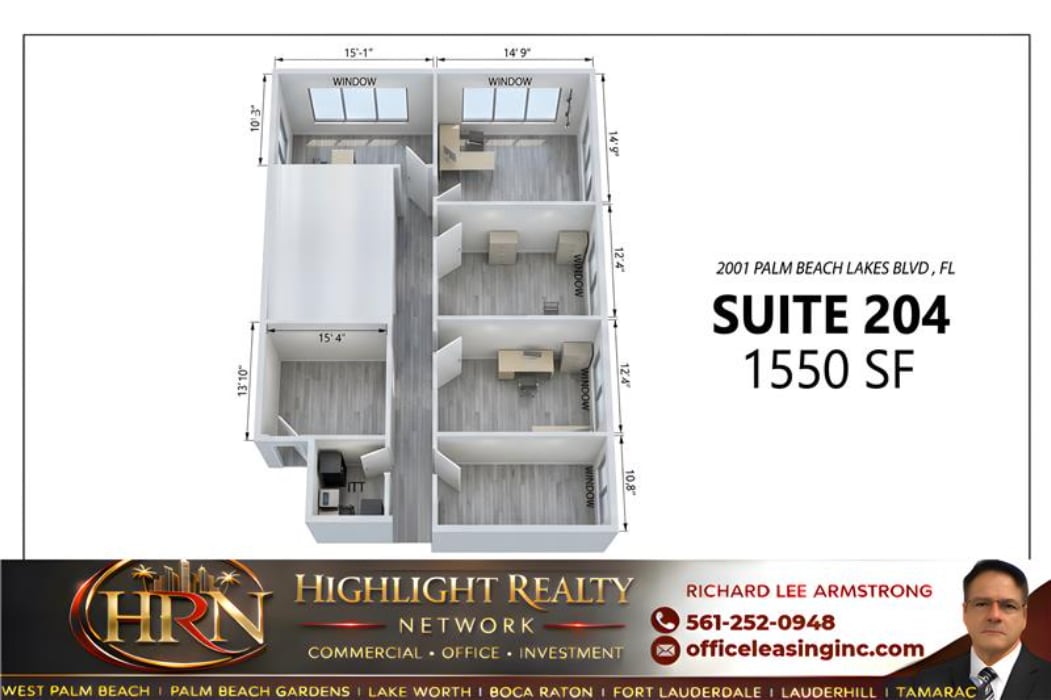 2001 Palm Beach Lakes Blvd, West Palm Beach, FL for lease Interior Photo- Image 1 of 1