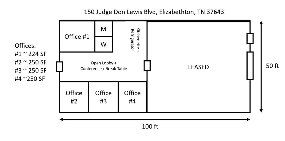 150 Judge Don Lewis Blvd, Elizabethton, TN à vendre - Plan d’étage - Image 3 de 15