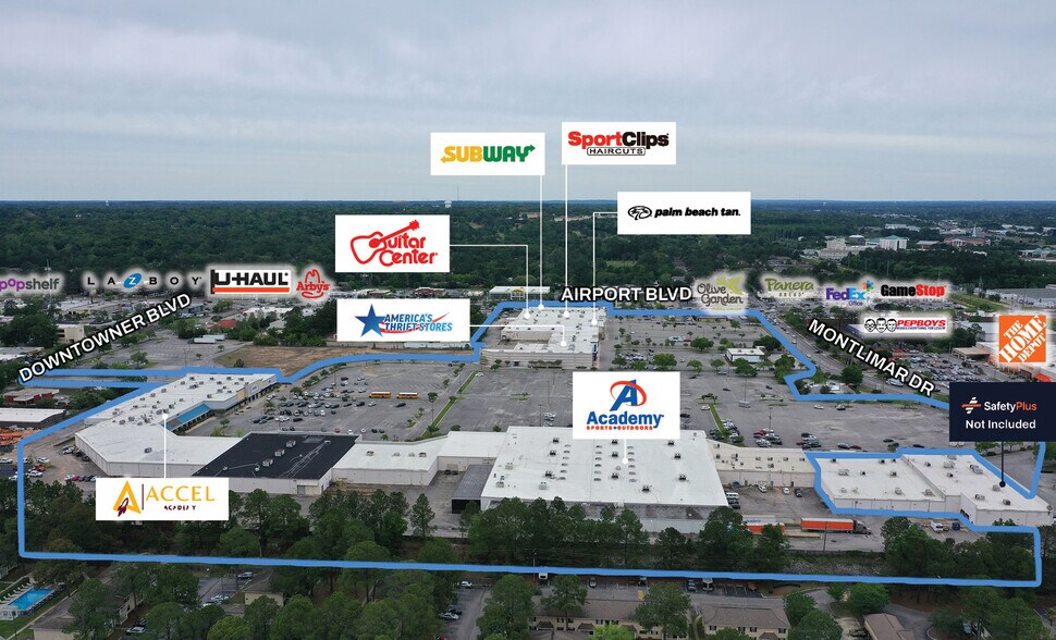 3725 Airport Blvd, Mobile, AL for sale - Building Photo - Image 2 of 9