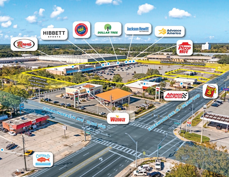 1012-1020 Edgewood Ave N, Jacksonville, FL for sale - Aerial - Image 3 of 9