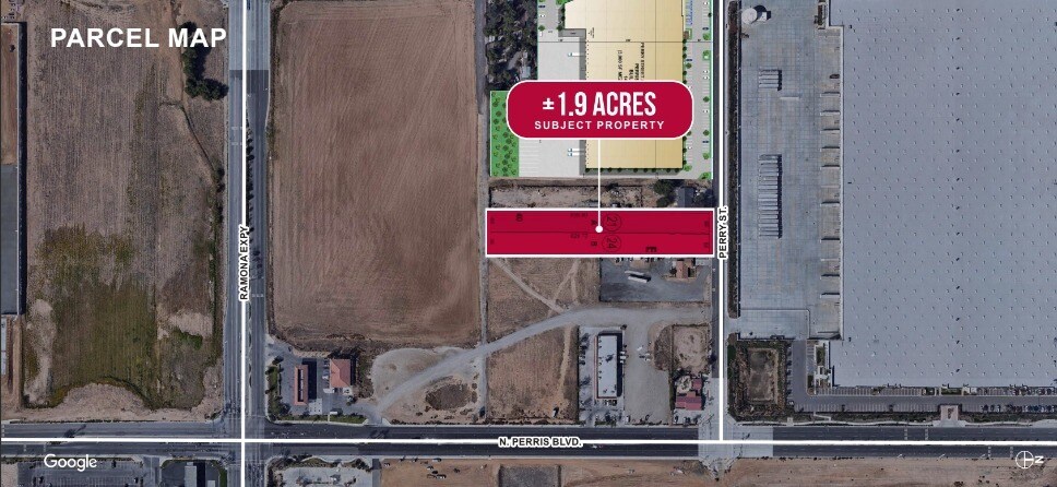 91 W Perry St, Perris, CA for sale - Aerial - Image 2 of 2