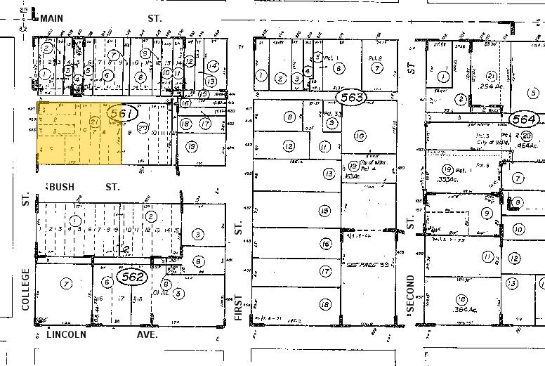 427-433 College St, Woodland, CA for lease - Plat Map - Image 2 of 15