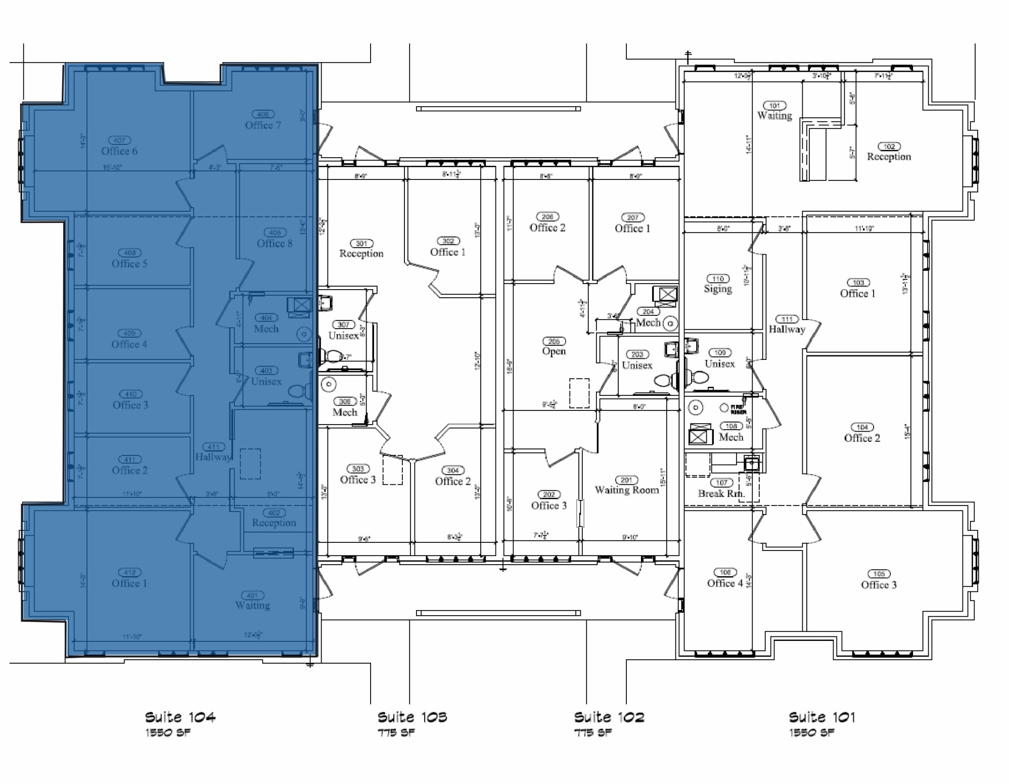 W176N9810 Rivercrest Dr, Germantown, WI à louer Plan d’étage- Image 1 de 2