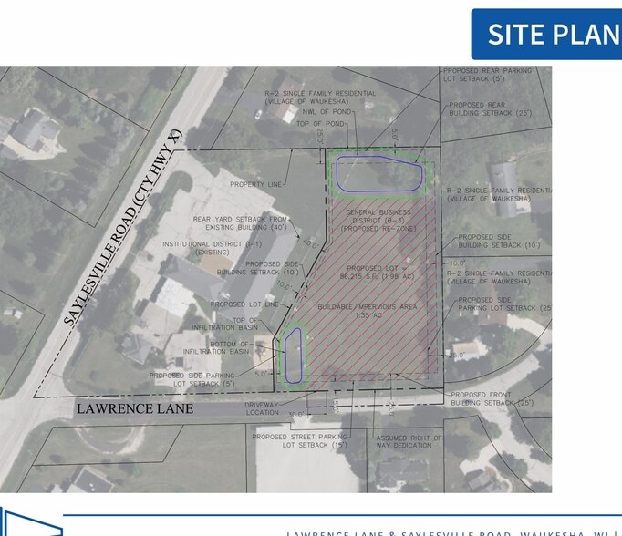 3011 Saylesville Rd, Waukesha, WI for lease - Site Plan - Image 2 of 2