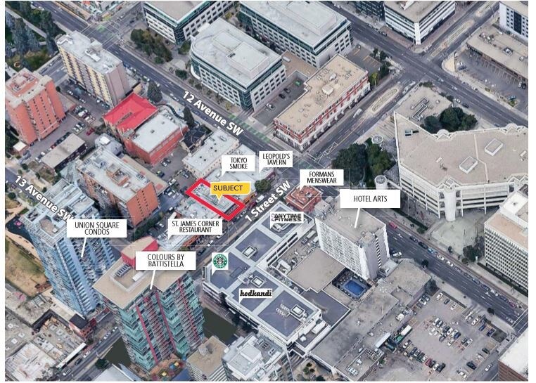 1209 1st St SW, Calgary, AB à vendre - Aérien - Image 3 de 5