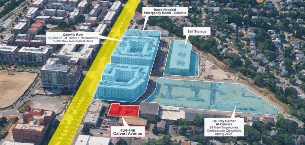 434-446 Calvert Ave, Alexandria, VA for sale - Aerial - Image 3 of 9