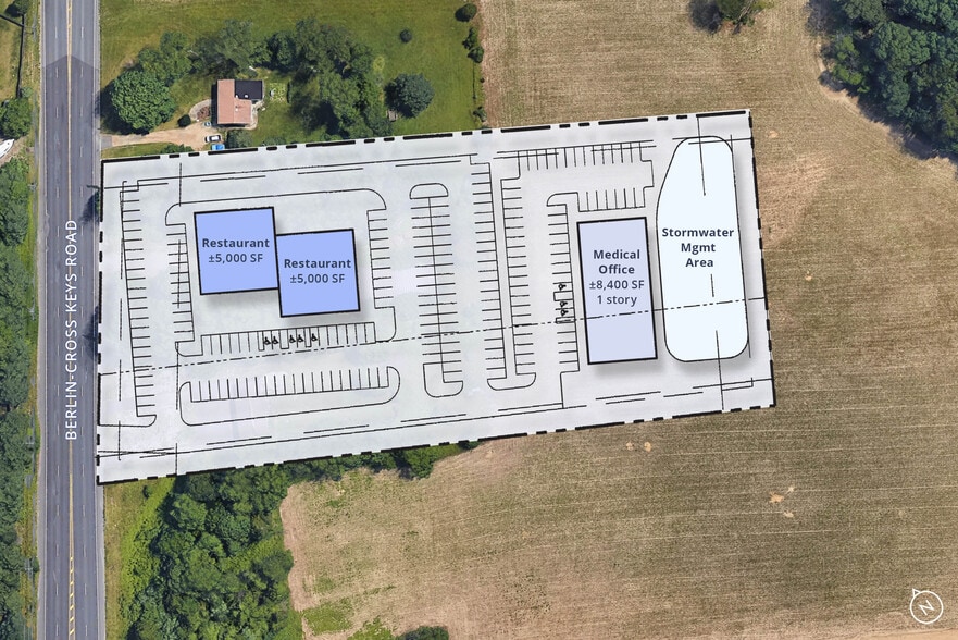 460-470 Berlin Cross Keys Rd, Williamstown, NJ for sale - Site Plan - Image 3 of 3