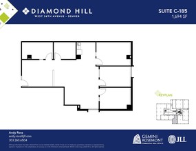 2490 W 26th Ave, Denver, CO à louer Plan d’étage- Image 1 de 2