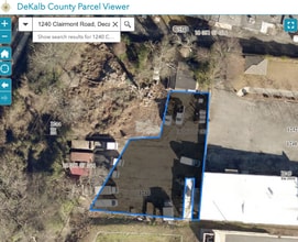 1242 Clairmont Rd, Decatur, GA for lease Aerial- Image 2 of 3