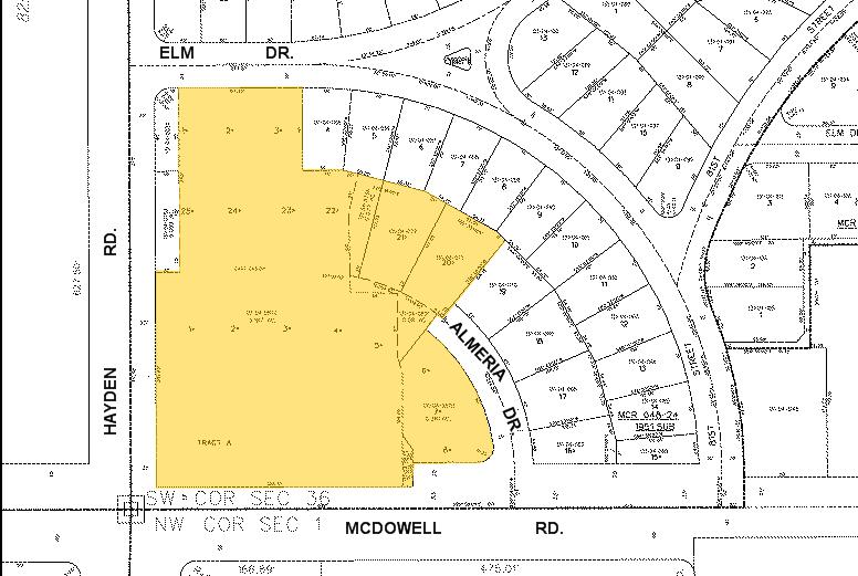 8010 E McDowell Rd, Scottsdale, AZ à louer - Plan cadastral - Image 2 de 29