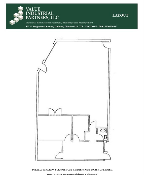 245 W Roosevelt Rd, West Chicago, IL à louer Plan d’étage- Image 1 de 1