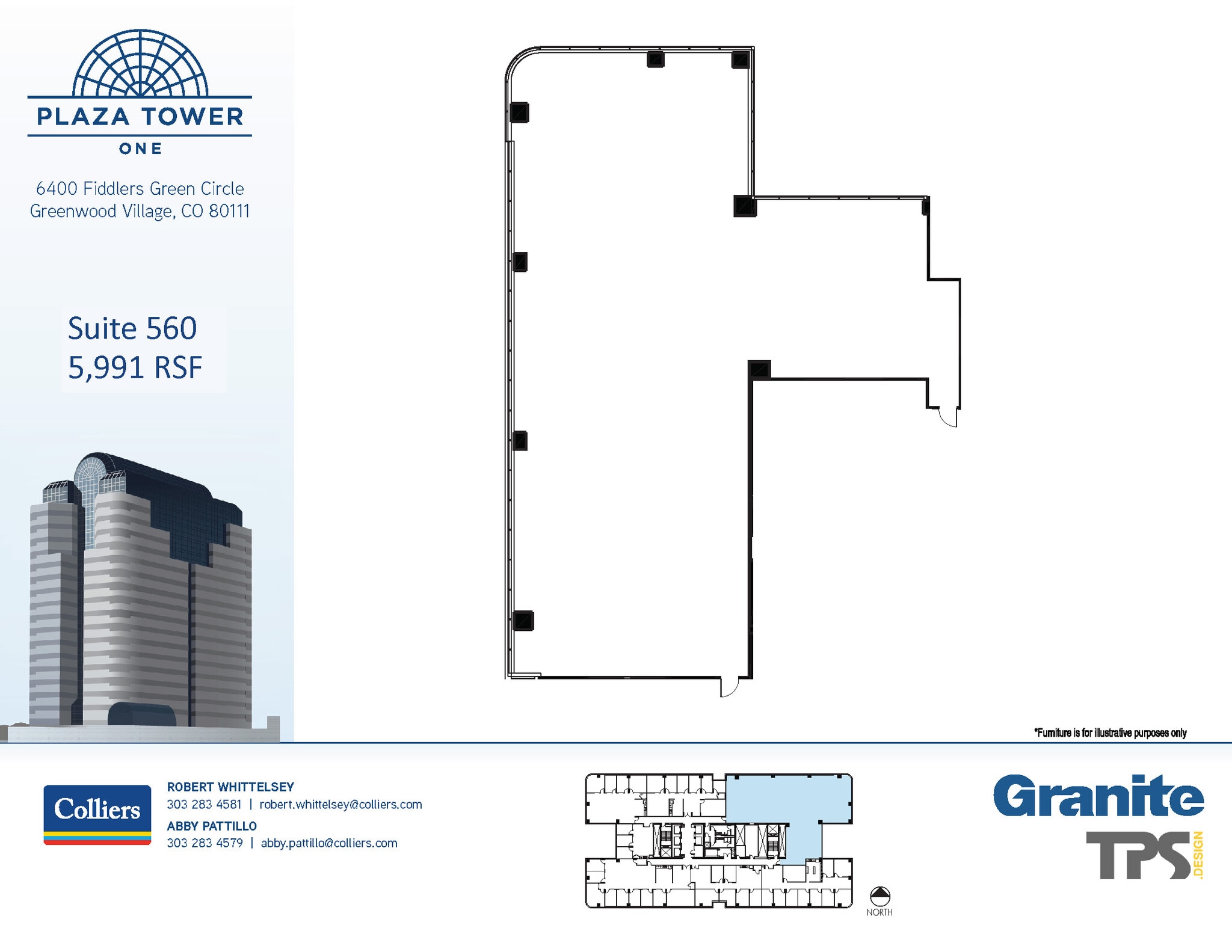 6400 S Fiddlers Green Cir, Greenwood Village, CO for lease Floor Plan- Image 1 of 1