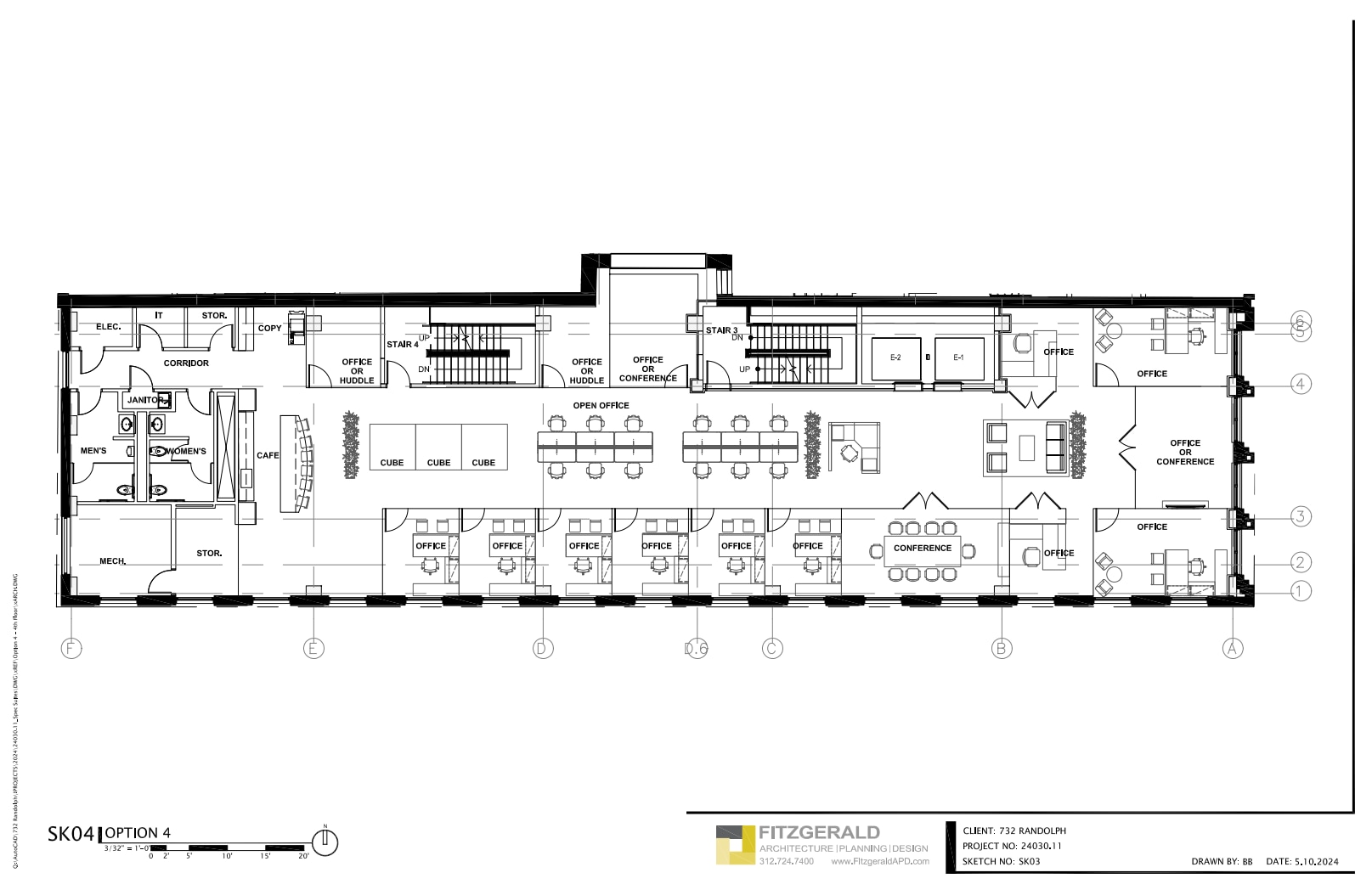 732 W Randolph St, Chicago, IL à louer Plan d’étage- Image 1 de 1