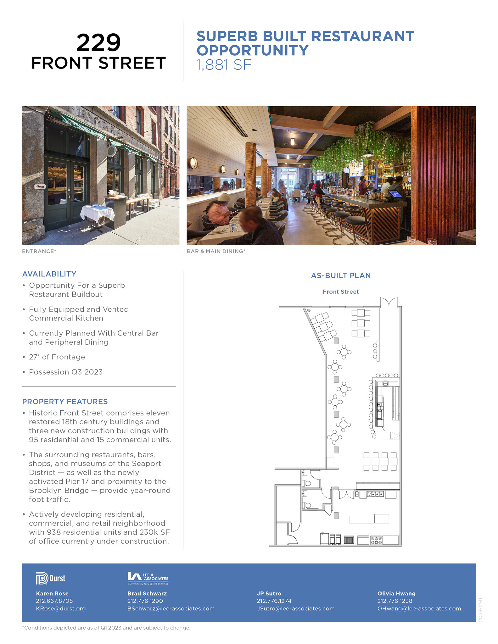 229 Front St, New York, NY for lease Floor Plan- Image 1 of 1