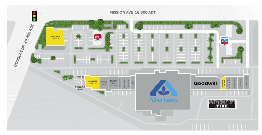 3915-3935 Mission Ave, Oceanside, CA à louer Plan de site- Image 1 de 1