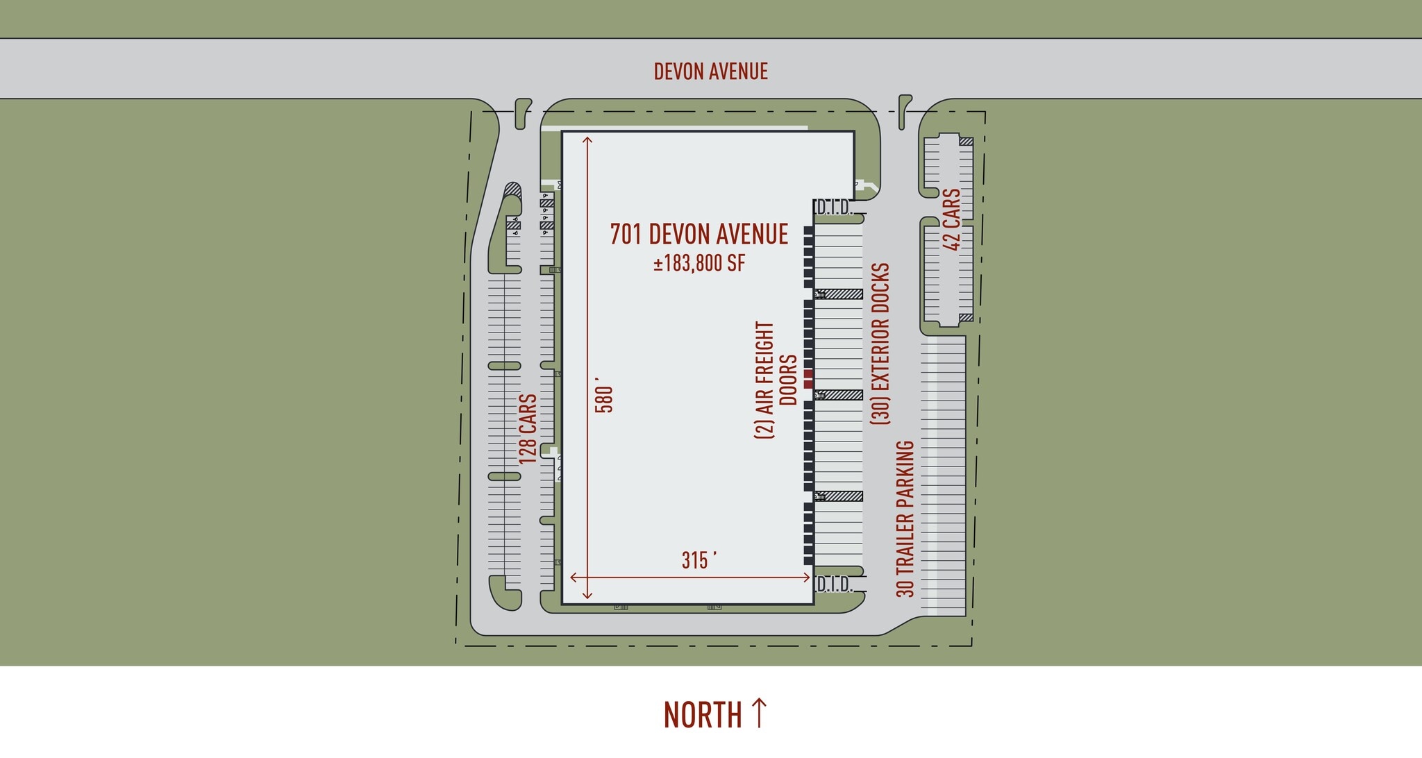 701 E Devon Ave, Elk Grove Village, IL for lease Site Plan- Image 1 of 2