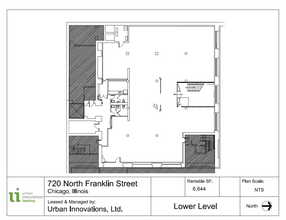 720 N Franklin St, Chicago, IL à louer Plan d’étage- Image 1 de 3