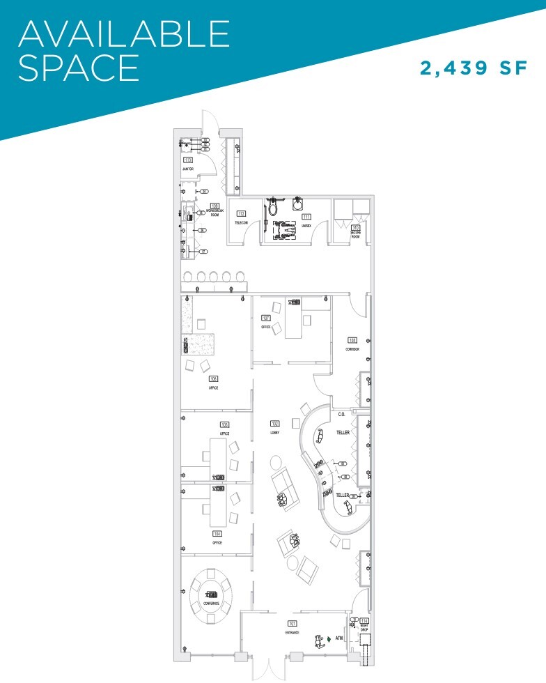 1117-1121 Parkside Main St, Morrisville, NC à louer Plan d  tage- Image 1 de 1