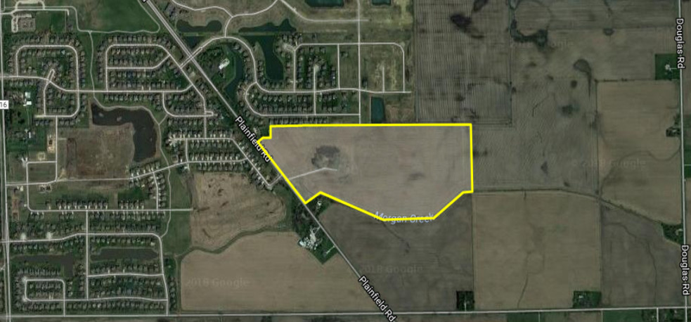 82 Acres At Plainfield Road & Collins Rd, Oswego, IL for sale - Aerial - Image 1 of 1