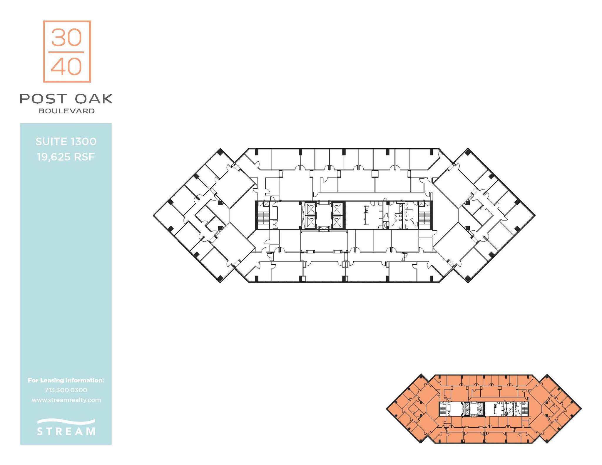 3040 Post Oak Blvd, Houston, TX à louer Plan d  tage- Image 1 de 1