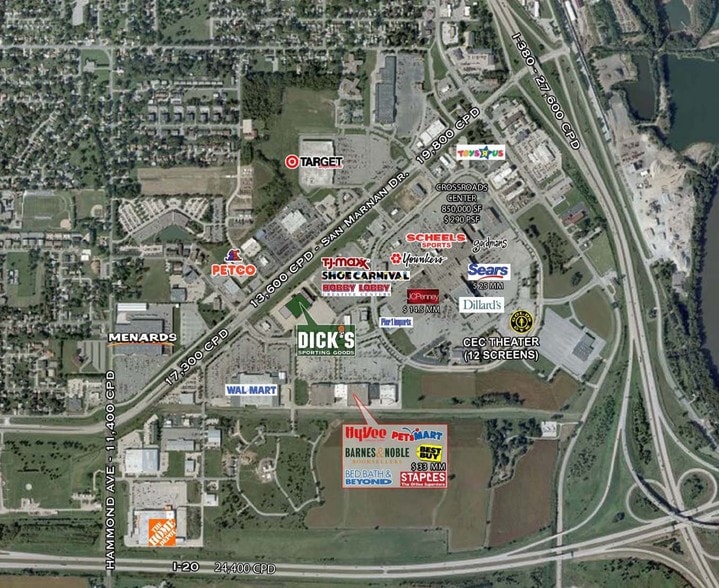 1407-1415 Flammang Dr, Waterloo, IA for lease - Aerial - Image 3 of 4