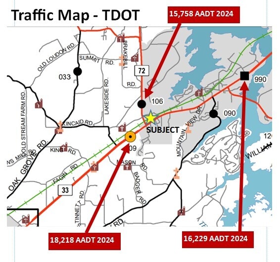 U.S. Hwy 411 & Hwy 72, Vonore, TN for sale - Building Photo - Image 3 of 13