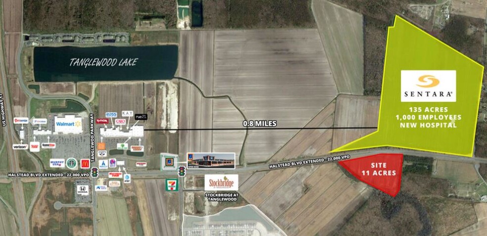 US 17 Bypass and Halstead Blvd Exit, Elizabeth City, NC for sale - Building Photo - Image 1 of 1