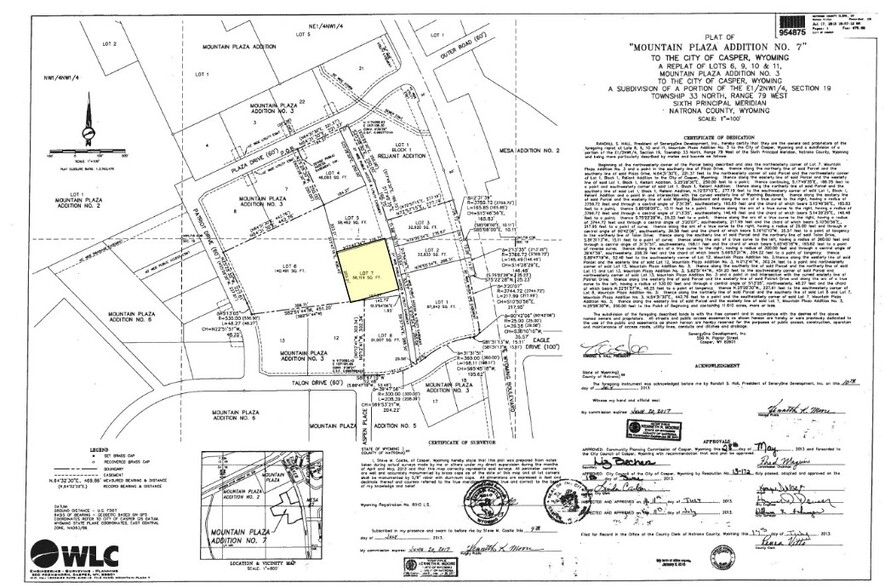 3320 Aerie, Casper, WY à vendre - Plan cadastral - Image 3 de 3