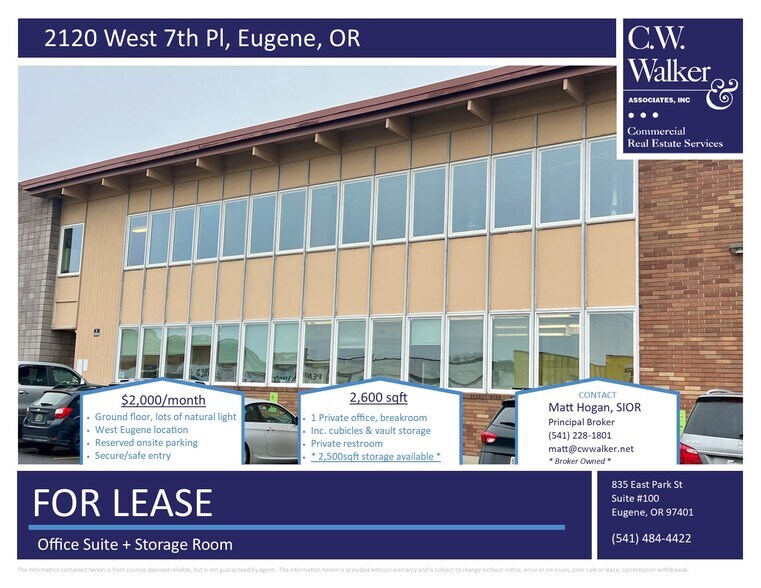 2120 W 7th Pl, Eugene, OR à louer - Photo du bâtiment - Image 2 de 8