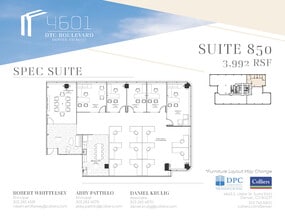 4601 Dtc Blvd, Denver, CO for lease Floor Plan- Image 2 of 2