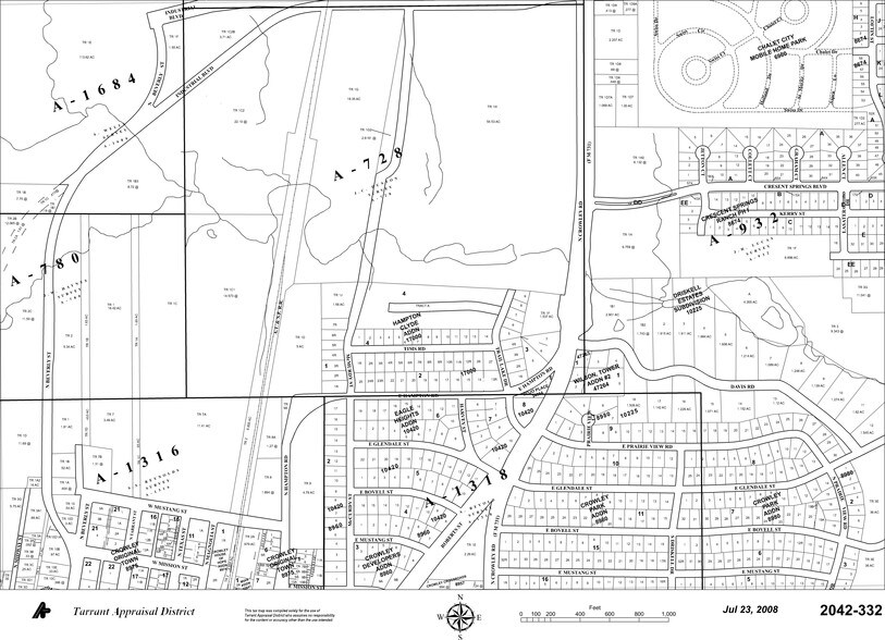 800 N Crowley Rd, Crowley, TX à vendre - Plan cadastral - Image 2 de 4