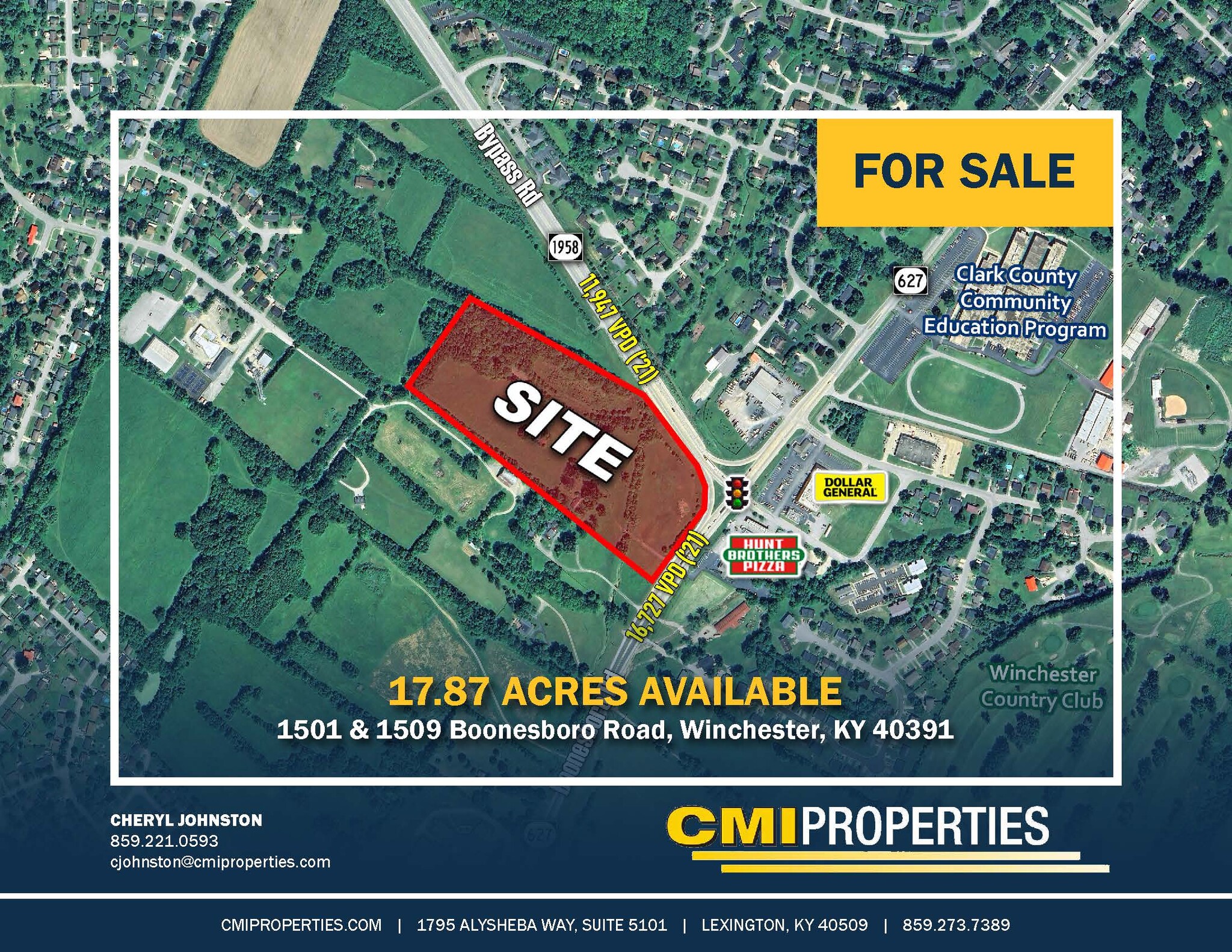 1509 Boonesboro Rd, Winchester, KY for sale Aerial- Image 1 of 2