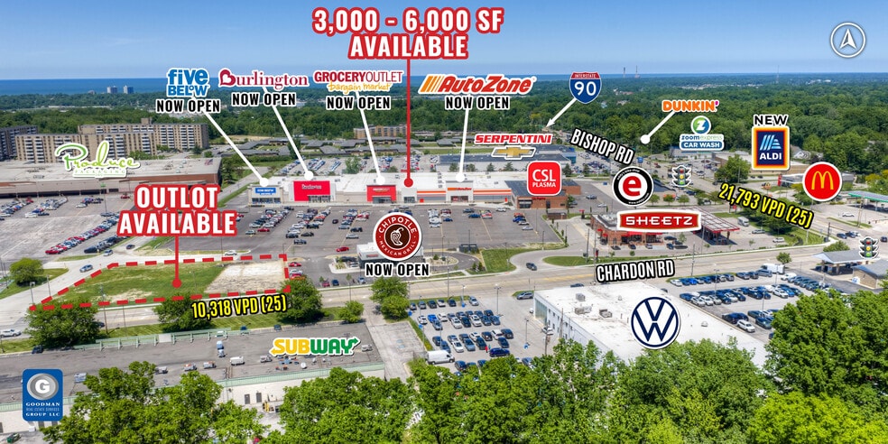 28301 Chardon Rd, Willoughby Hills, OH for lease - Aerial - Image 1 of 7