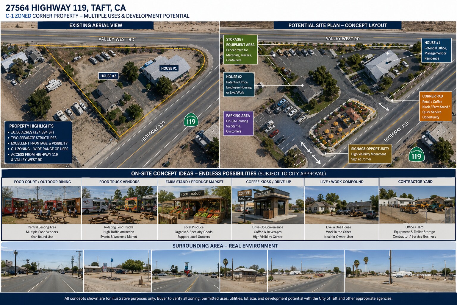 27564 Highway 119, Taft, CA for sale Aerial- Image 1 of 20
