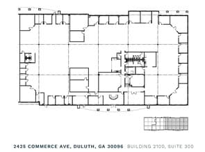 2435 Commerce Ave, Duluth, GA à louer Plan d’étage- Image 1 de 3