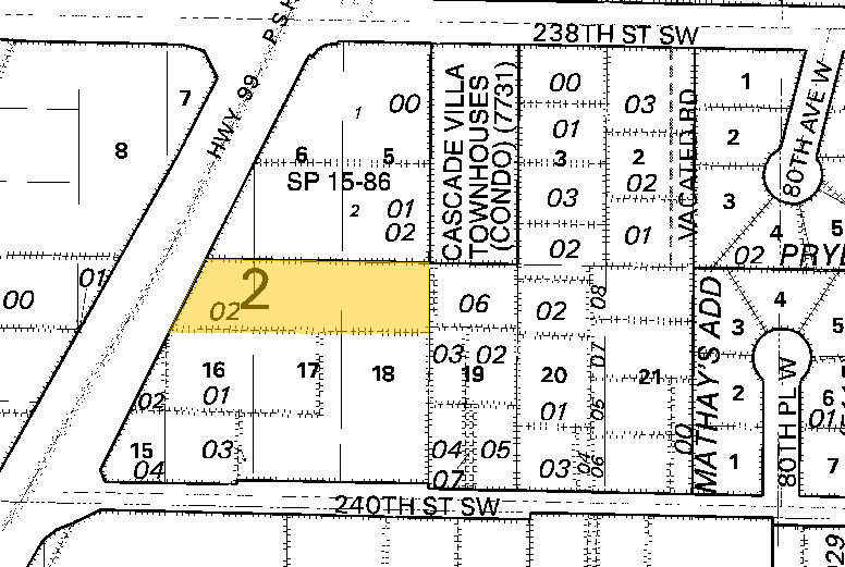 23905 Highway 99, Edmonds, WA for sale - Plat Map - Image 2 of 13