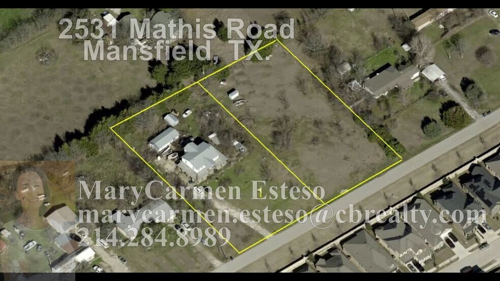 2531 Mathis Rd, Mansfield, TX à vendre - Vidéo sur l’inscription commerciale - Image 2 de 15