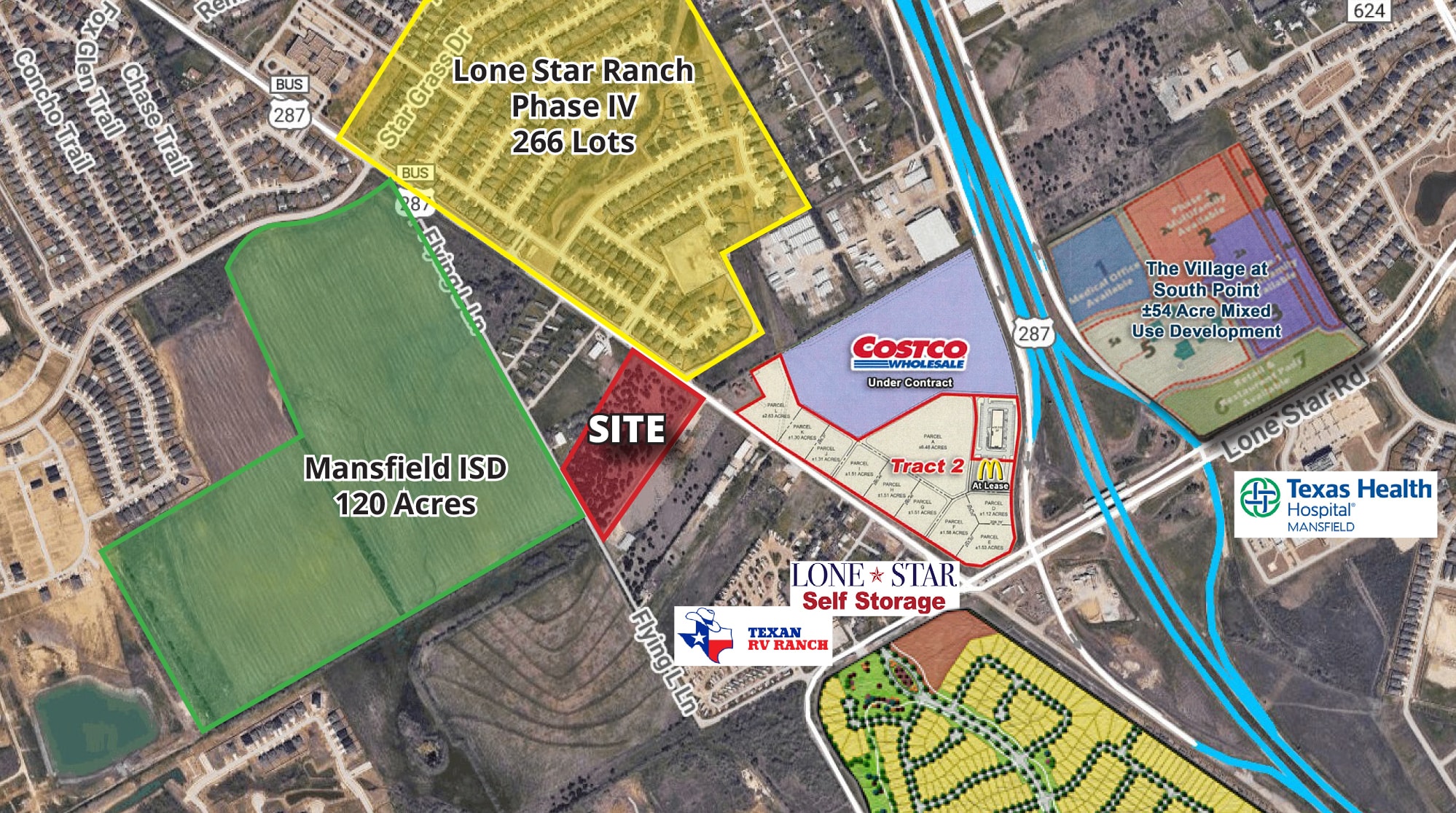 1380 S Main St, Mansfield, TX for sale Aerial- Image 1 of 5