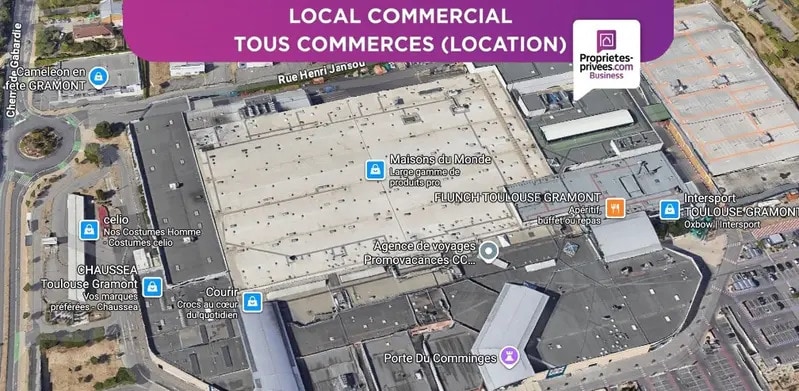 Commerce de détail dans Toulouse à louer Aérien- Image 1 de 2