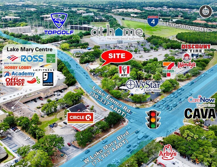 3850 Lake Emma Rd, Lake Mary, FL à louer - Aérien - Image 1 de 4
