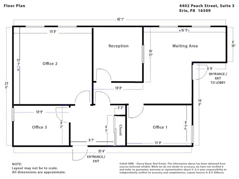 4402 Peach St, Erie, PA à louer - Plan d’étage - Image 2 de 12