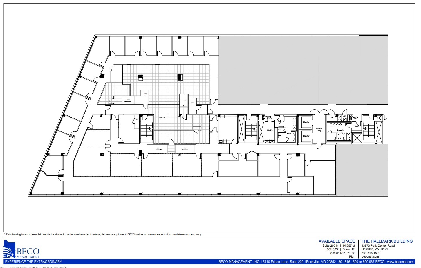 13873 Park Center Rd, Herndon, VA à louer Plan d  tage- Image 1 de 1