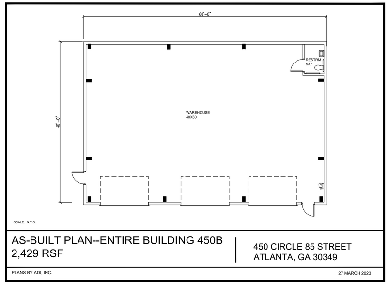 450 85th Cir, Atlanta, GA à vendre - Plan d’étage - Image 1 de 1