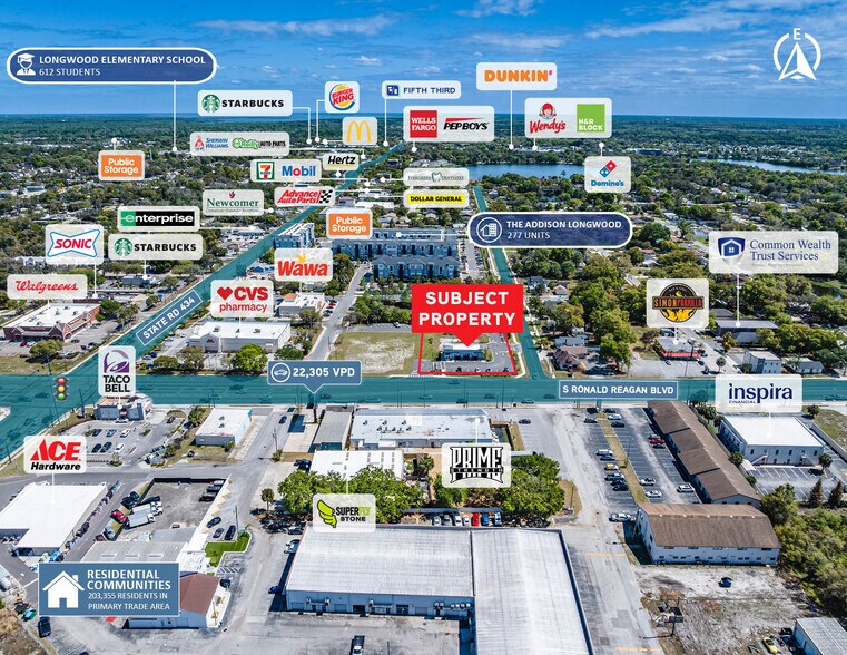 189 S Ronald Reagan Blvd, Longwood, FL à vendre - Aérien - Image 3 de 6