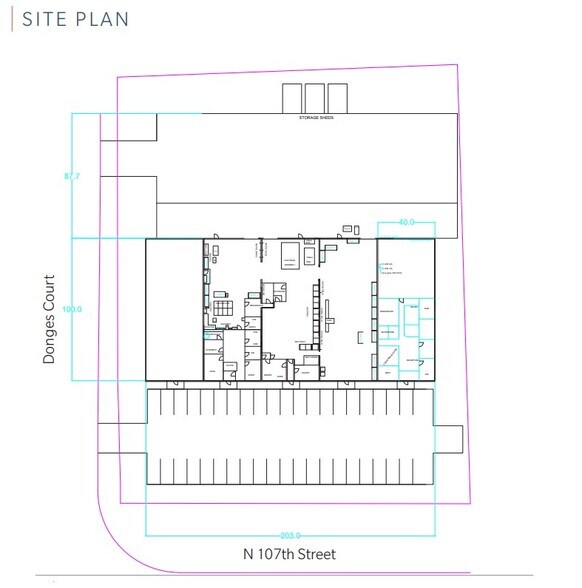 9434-9450 N 107th St, Milwaukee, WI à vendre - Plan de site - Image 2 de 2