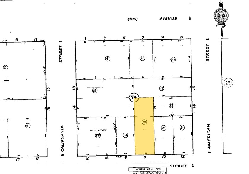 525 E Channel St, Stockton, CA for lease - Plat Map - Image 2 of 17