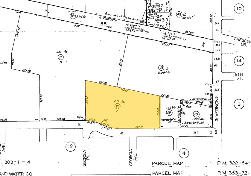 875-935 W 8th St, Azusa, CA for lease - Plat Map - Image 2 of 6