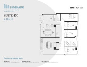 2 Bethesda Metro Ctr, Bethesda, MD à louer Plan d’étage- Image 1 de 1